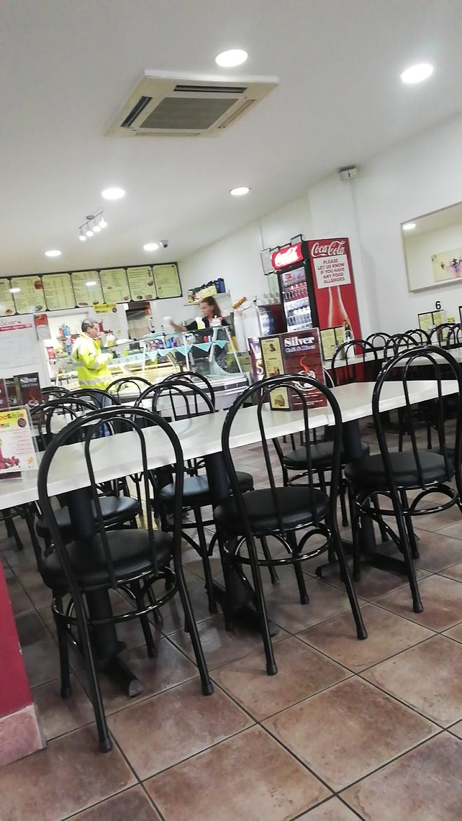 The dining room looking towards the service counter